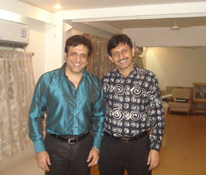 Govinda with Hair transplant surgeon Manoj Khanna