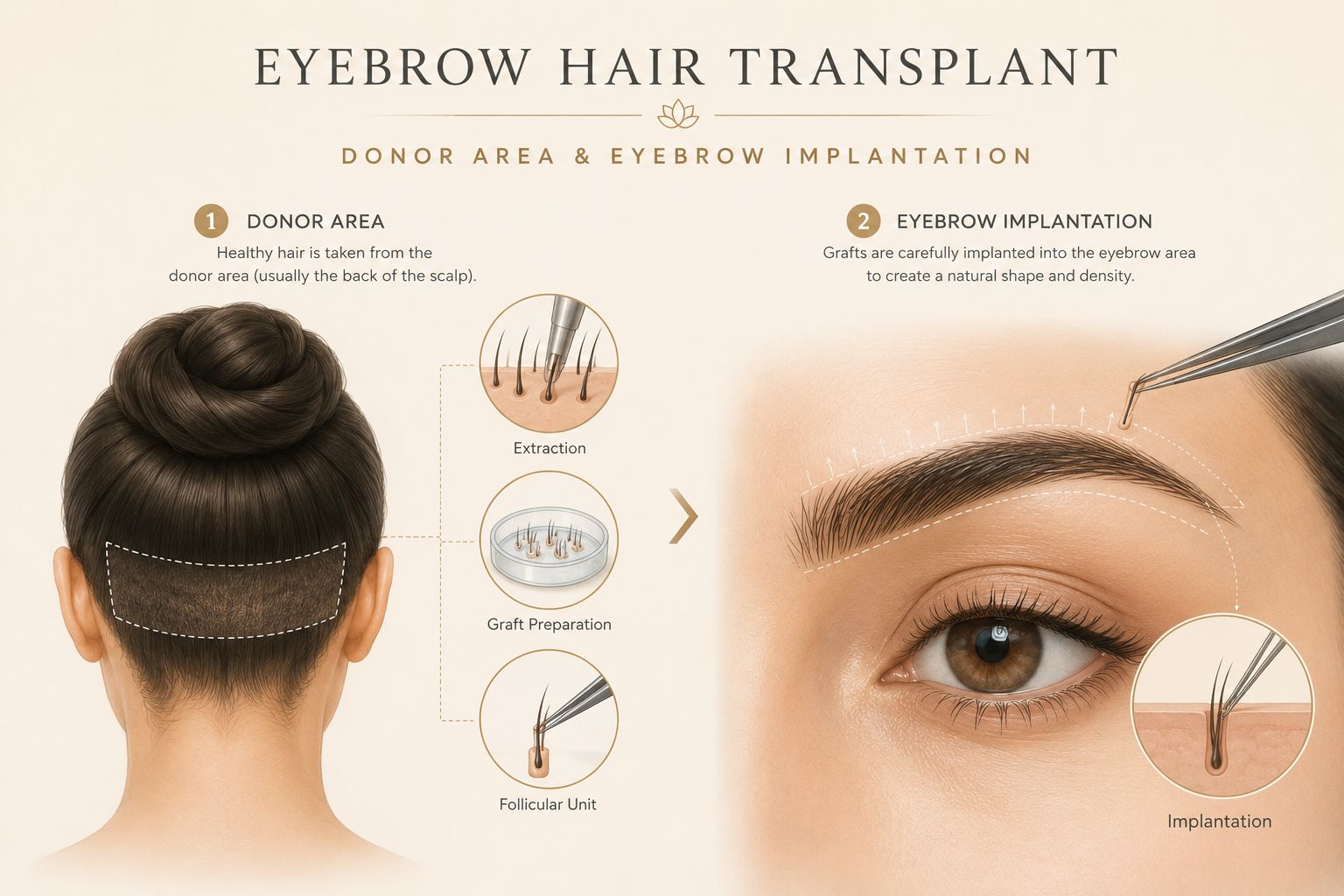 Eyebrow Transplant Donor Area