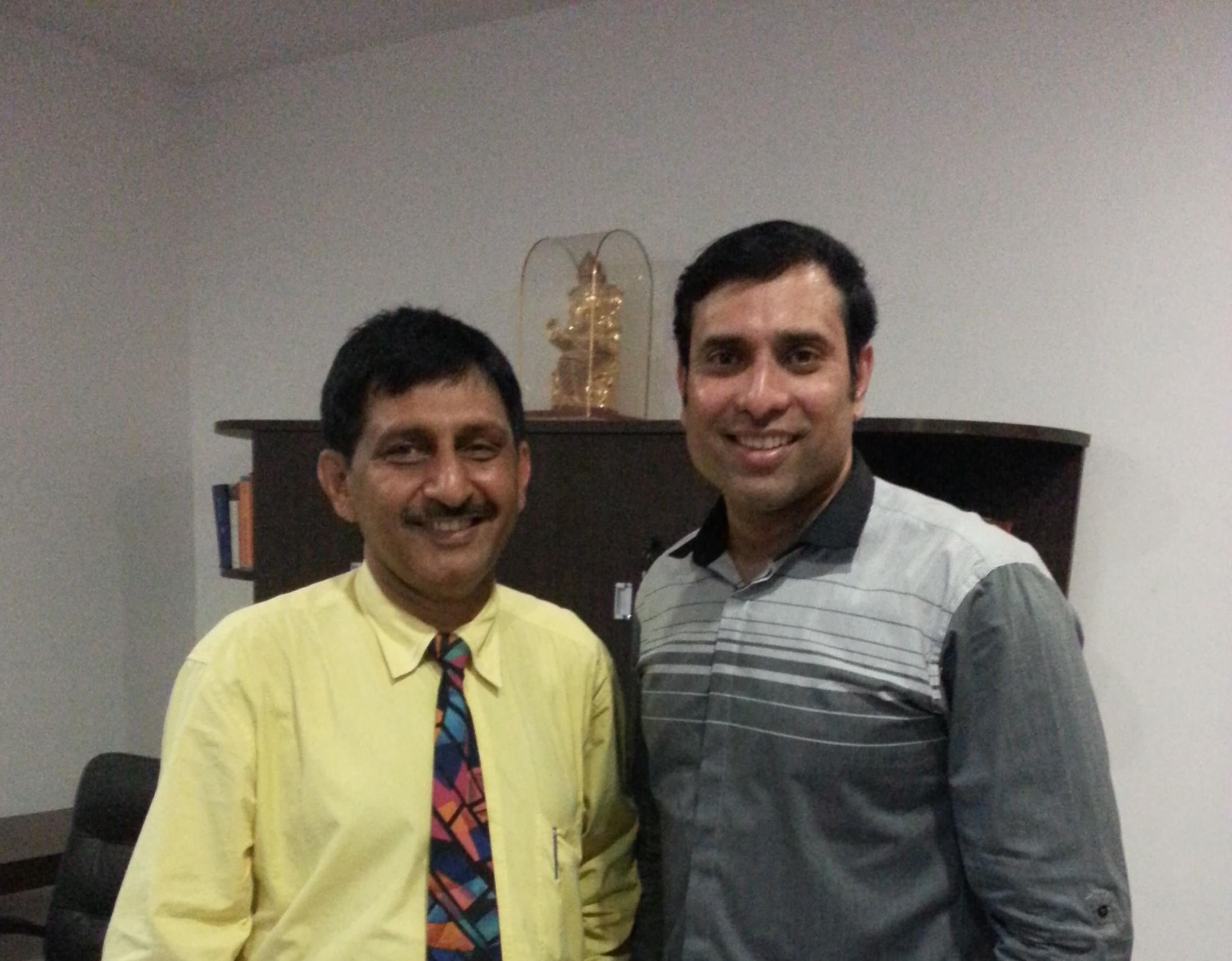 Dr Manoj Khanna with VVS Laxman