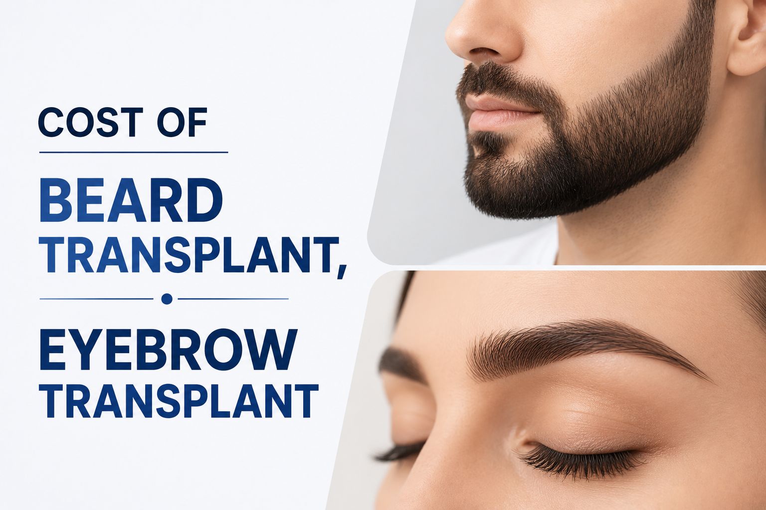 Cost of Beard Transplant and Eyebrow Transplant