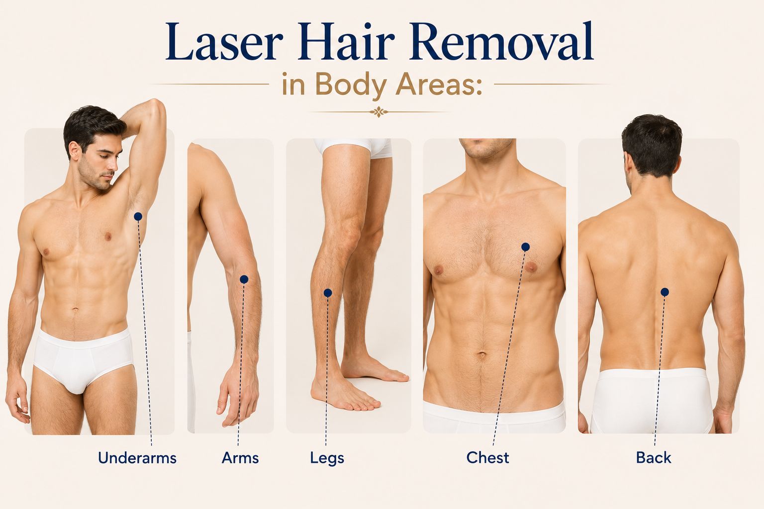 Laser hair removal in body