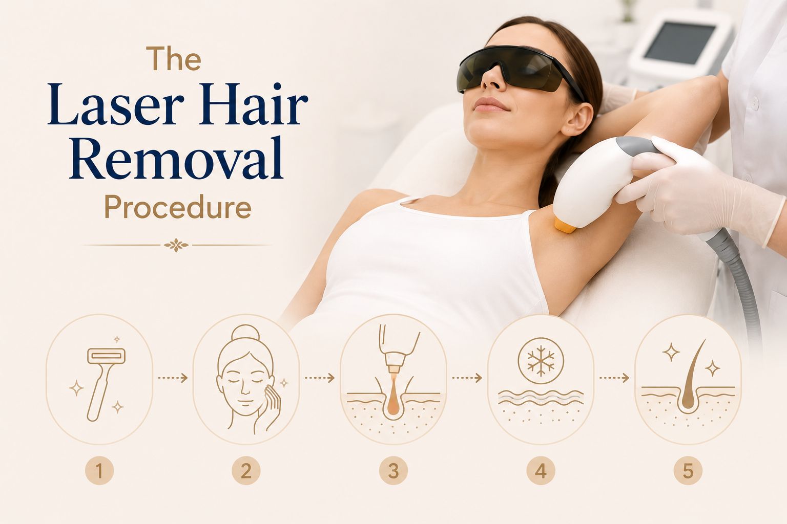 Laser hair removal process