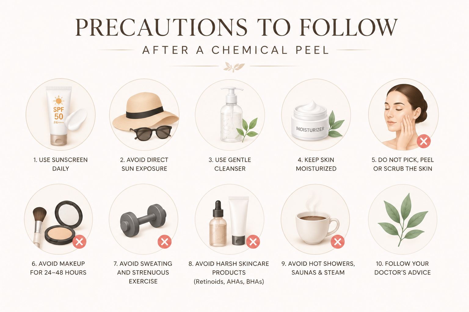 Precautions after Chemical Peel