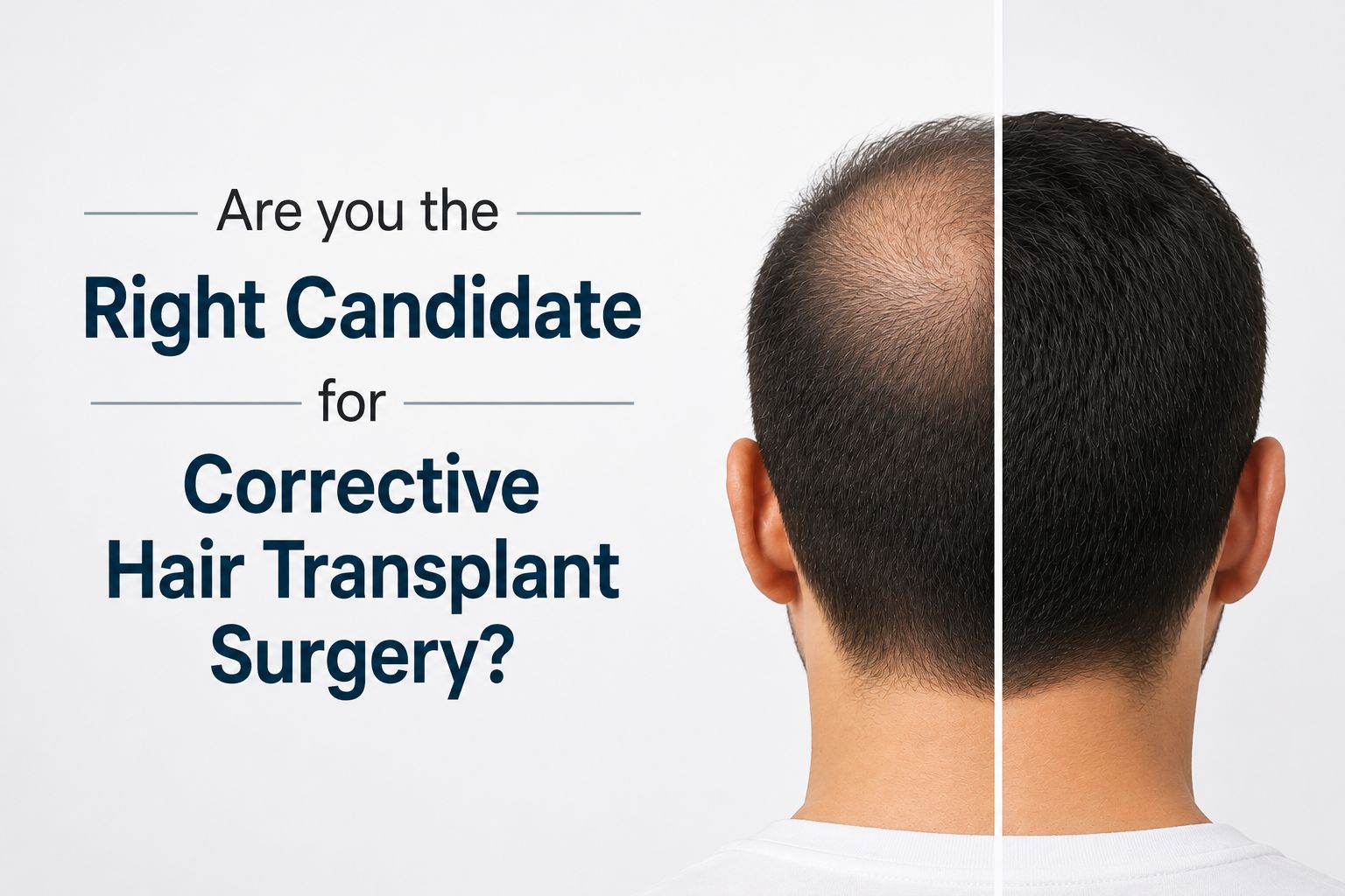 Right Candidate for Corrective Hair Transplant